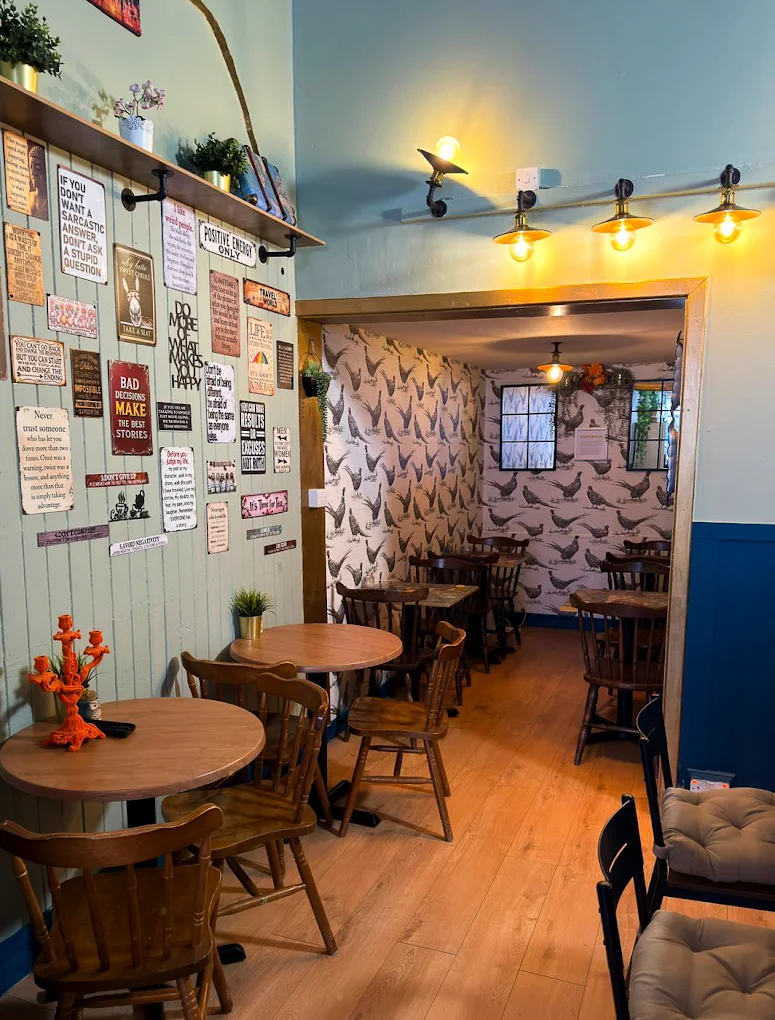 Toastea Edinburgh interior seating with warm lighting